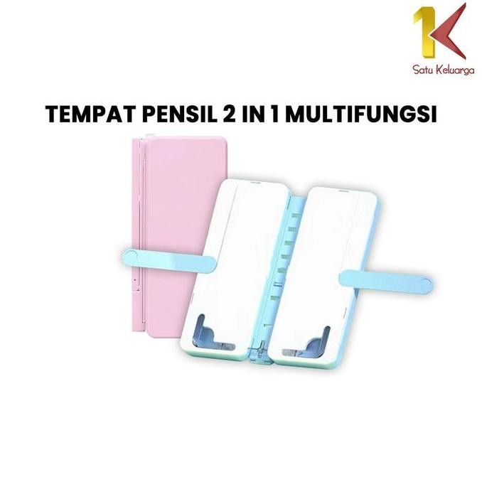 

original kotak pensil multifungsi 2in1 + tatakan buku + papan tulis - model praktis sk a73
