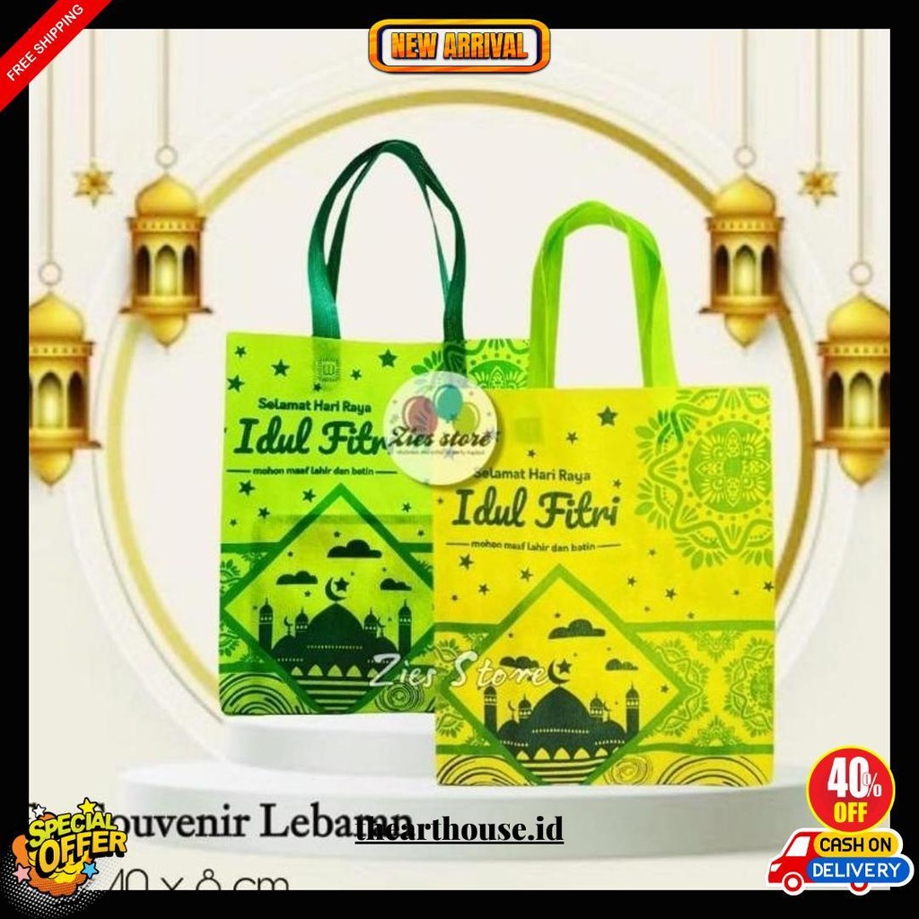 

(Isi 12) Tas Souvenir Goodie Bag Kantong Idul Fitri Lebaran Ramadhan M Cod