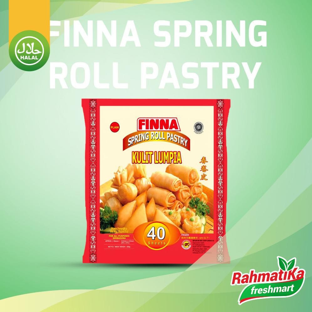 

Promoo!! Finna Spring Roll Pastry Kulit Lumpia Serbaguna 215mm 40 Sheet 550g