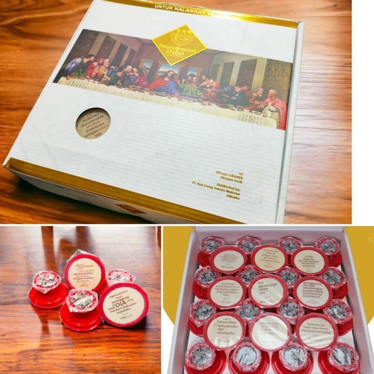 

Promoo!! Roti Anggur Perjamuan Kudus Ayat isi 50cup - Ros Gung