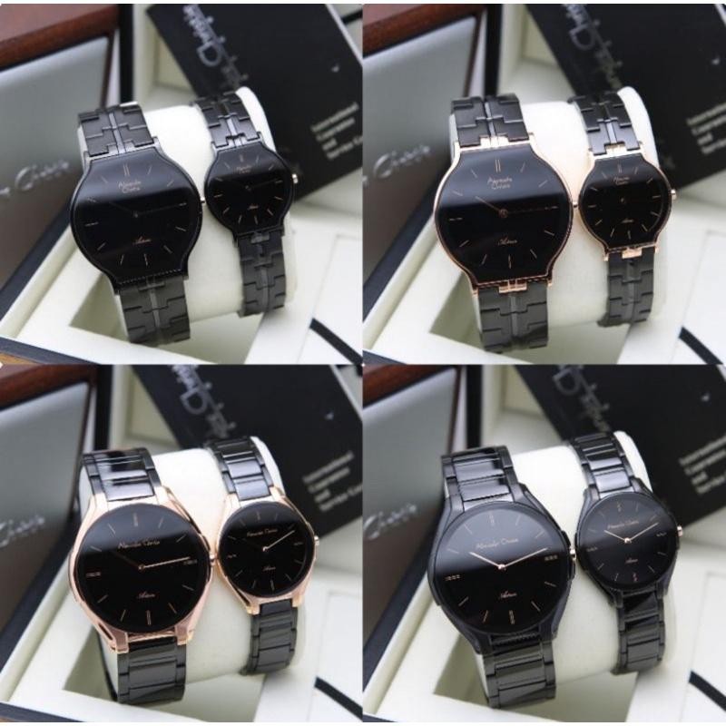 Zjs Jam Tangan Alexandre Christie Couple 8410/ 8610