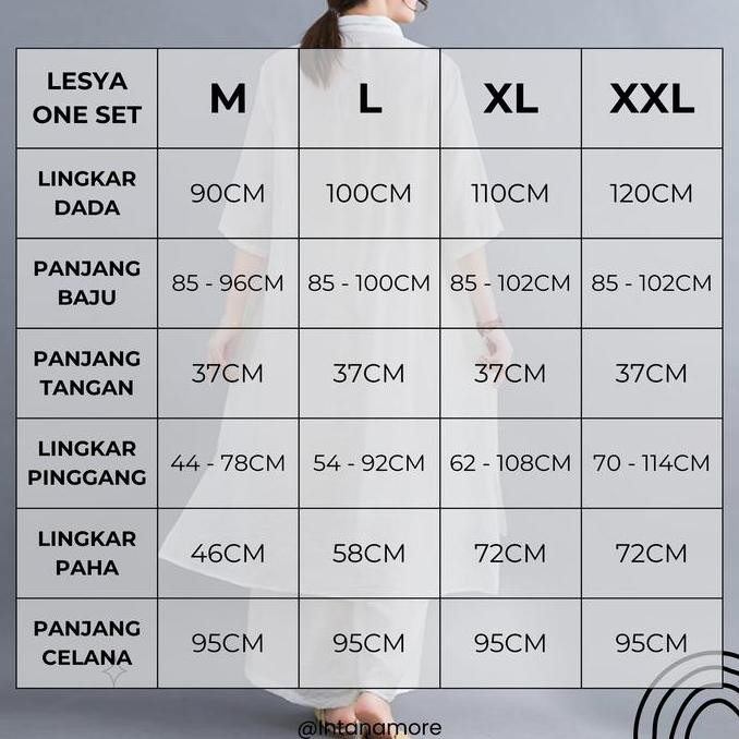 LESYA SETELAN WANITA ONE SET JUMBO ATASAN TUNIK DAN CELANA KULOT BAHAN KATUN LINEN RAMI DAILY SET KE
