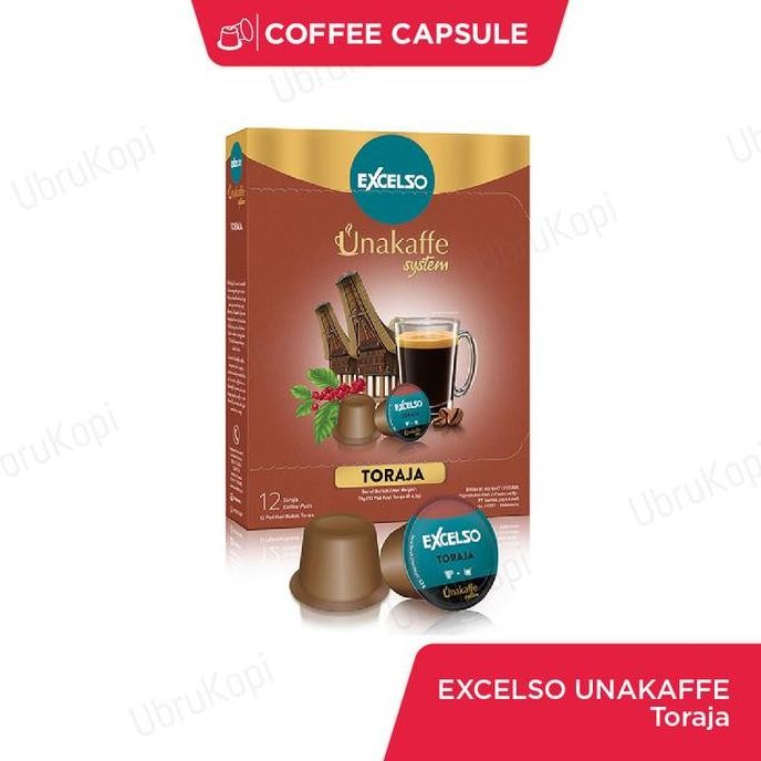 

original excelso unakaffe kapsul kopi toraja - nespresso compatible coffee capsule
