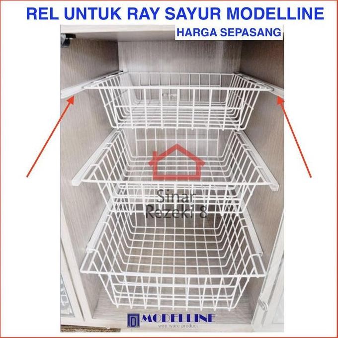 Rel Rak Sayur Modelline B45 / Dapur Basket Keranjang Panci Makanan