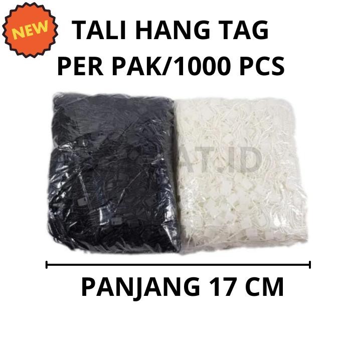 

Best - [TERMURAH] TALI HANG TAG +- 1000PCS/PAK (Hitam dan Putih) untuk label merek baju konveksi