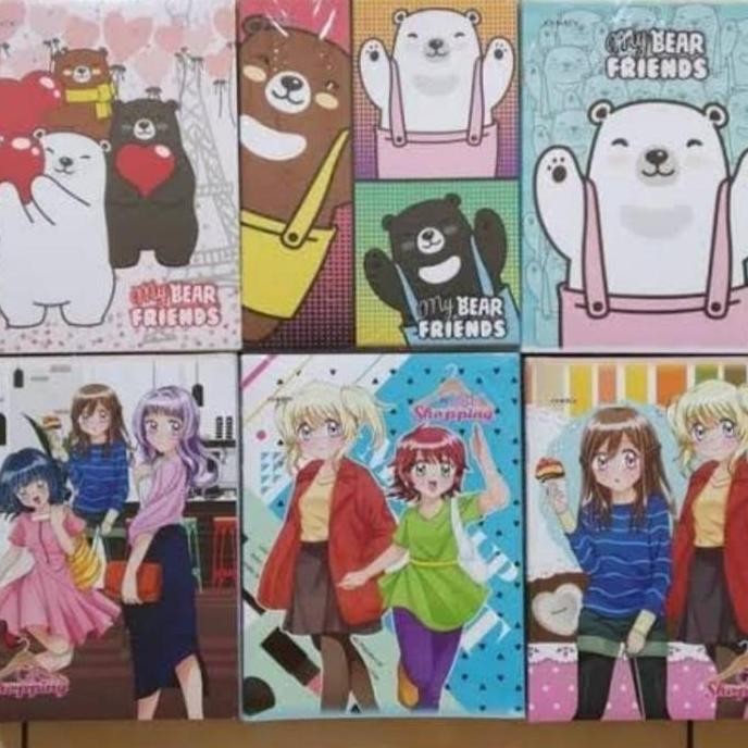 

Buku Tulis Kiky Okey 38 Motif Random/Buku Tulis Bergaris/Buku Sekolah