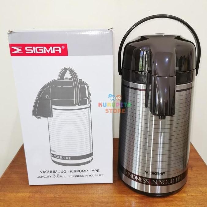 Termos Pompa Air Panas Sigma 3 L Panas Tahan Lebih Lama