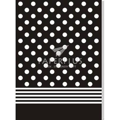 

Buku Tulis B5 Jepang Polkadot Garis Hitam