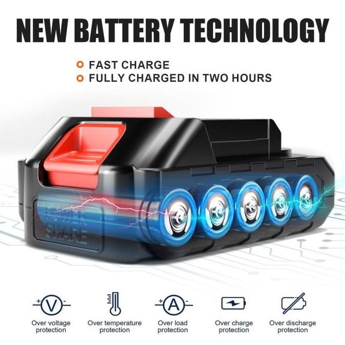 Baterai Lithium Cordless 21V / 24Vf / 48Vf | Baterei Semprotan Air Portable | Baterai Makita | Bater