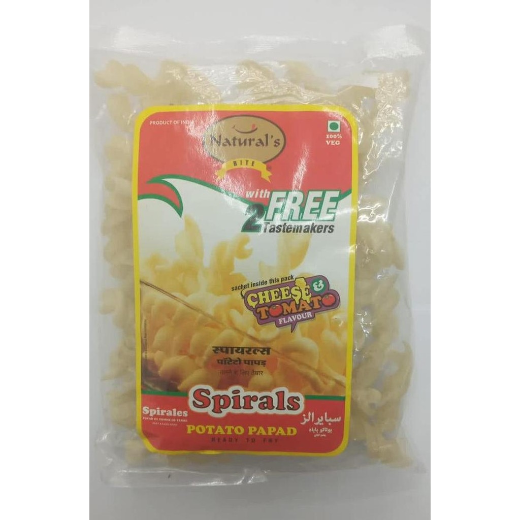 

Silahkan Order] Natural Spirals Potato Papad 100 g