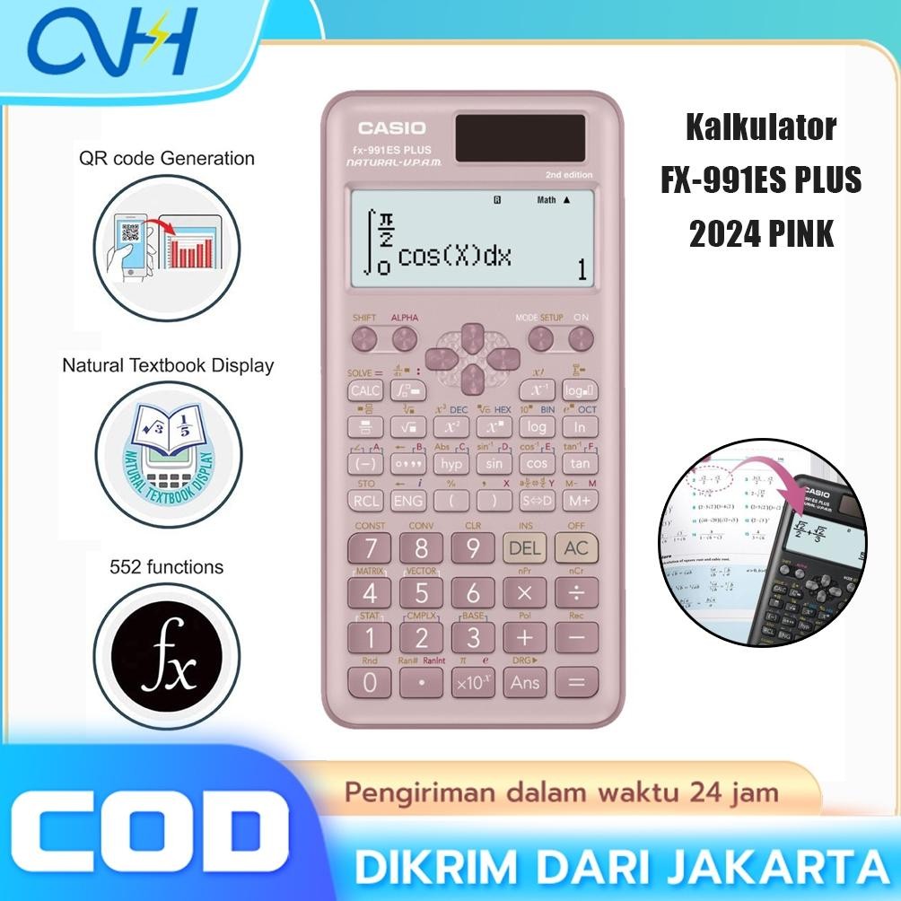 

Kalkulator Scientific Casio ilmiah FX-991ES-Plus Calculator Scientific Casio Kalkulator Casio Scientific 417 Fungsi/Dua Sumber Tenaga Baterai Dan Tenaga Matahari/40 Konstanta Rumus