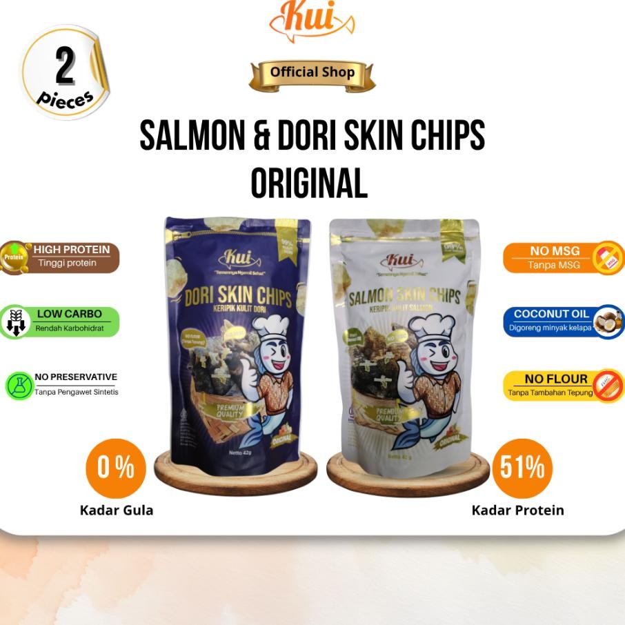 

Paket Hemat Mpasi Salmon D Skin Chips Keripik Kulit Ikan Tanpa Tepung Mix 2 Pcs