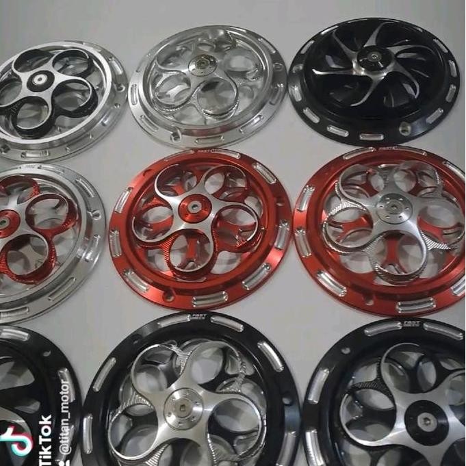 Produk Baru Pelindung Kipas Radiator CNC Universal | Spinner Radiator Motor Vespa Beat Vario Mio Sco