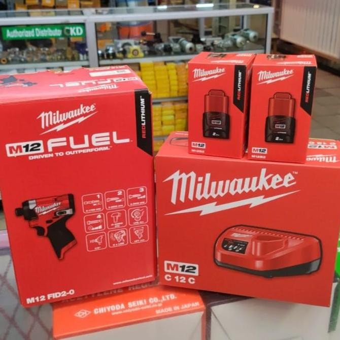 MILWAUKEE CORDLESS M12FID2 HEX IMPACT DRIVER GEN3 DRIVER BATERAI PROMO ORIGINAL DAN TERPERCAYA