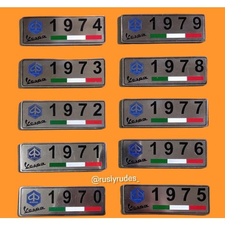 Emblem Taun Vespa 1970 - 1979 Vespa Super Sprint Pts Special 90