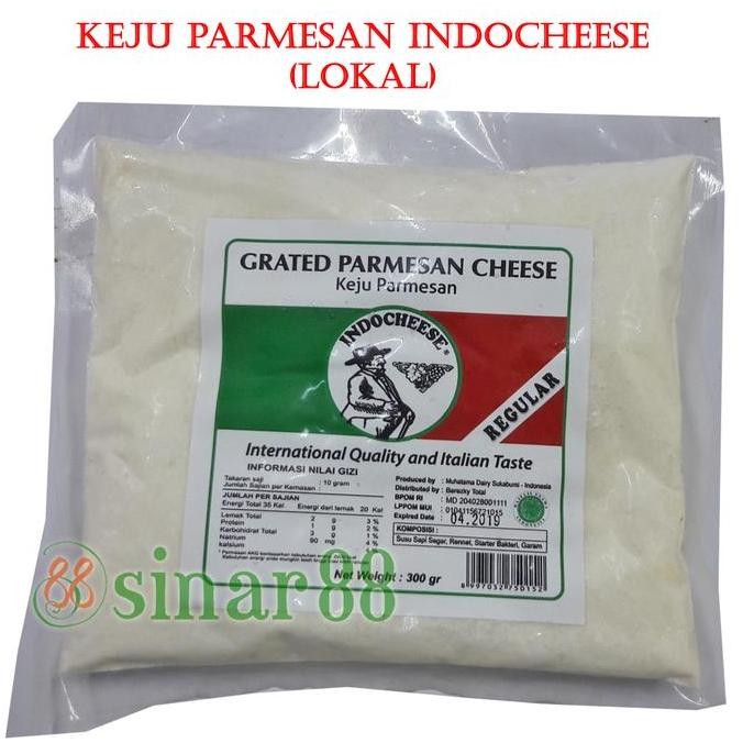 

Ready stock] Keju Parmesan Bubuk Indocheese 300gr Reguler