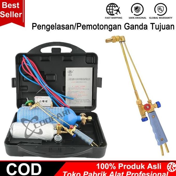 Set Alat Las Portabel 2L / Set Alat Las Oksigen + LPG Portabel