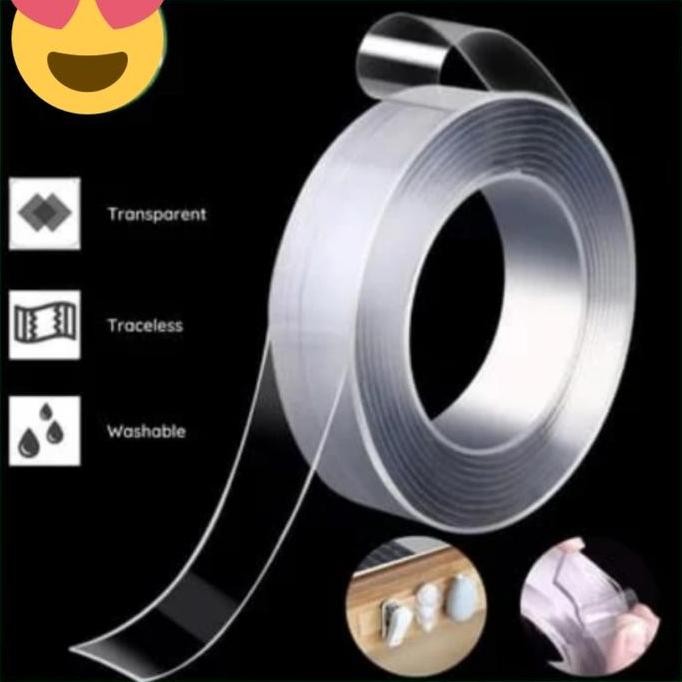 

+%+%+%] Double Tape Bening 2 Sisi Nano Gel Isolasi Bening Serbaguna