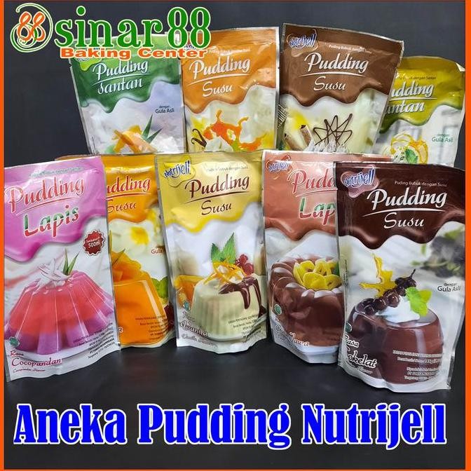

siap kirim] Nutrijell Pudding Susu / Pudding Santan