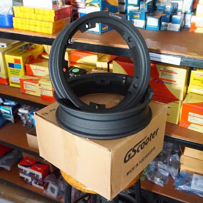 ;&;&;&;&] Velg Tubeless Vespa GS Scooter Margarita Ring 10 Full Black