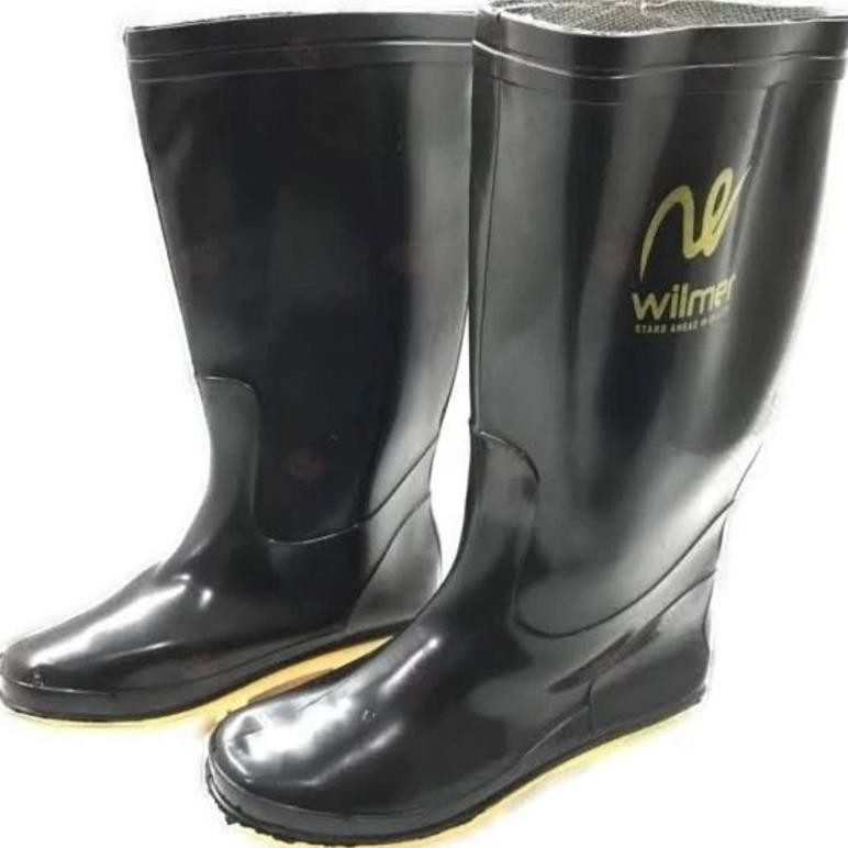 sepatu boat panjang sepatu boat karet hitam