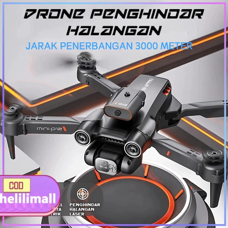 Terlaris P12 Pro Drone 4K Hd Dual Camera Obstacle Wide Angle Penghindaran Cerdas Kendali Jarak With 