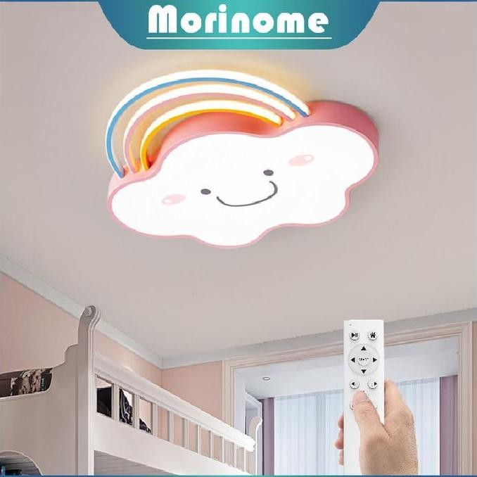 Sale Lampu Plafon Kamar Anak Kartun Awan Pelangi Dekorasi Termasuk Remote