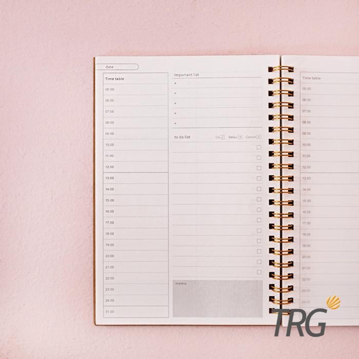 

SWG Buku Tulis Catatan A5 TRG - Kraft Cover Spiral Daily Planner Notebook