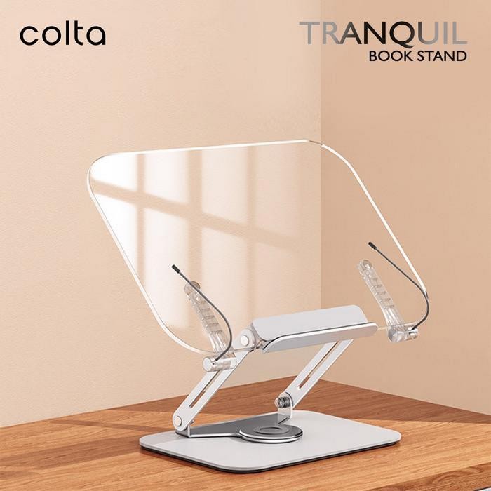 

SWG Colta Tranquil Transparant Book Stand Dudukan Penjepit Tatakan Buku
