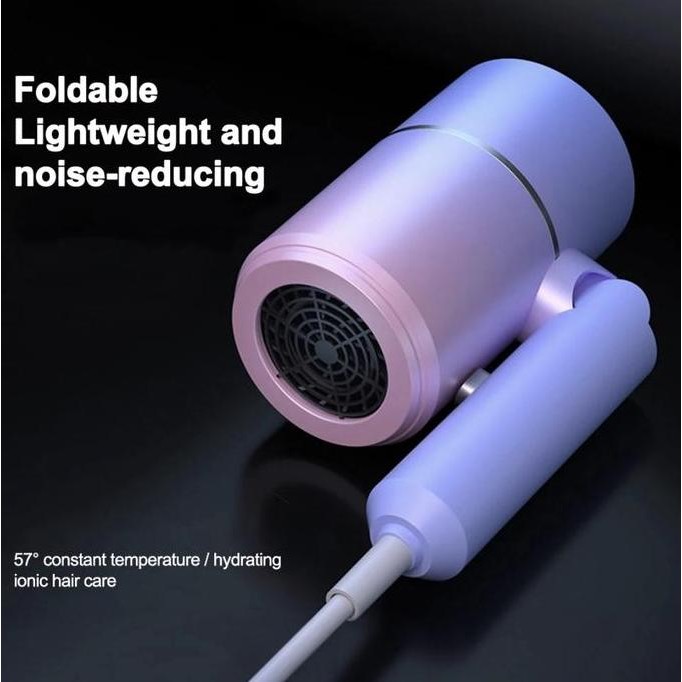 Hair Dryer Ion Negatif Pengering Rambut Hedrayer Murah Bisa Dilipat