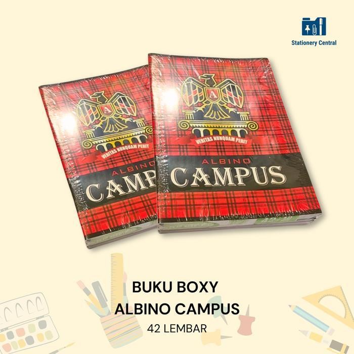 

SWG Buku Tulis Panjang Albino Campus Boxy 42 Lembar isi 10 Buku Sekolah Notebook