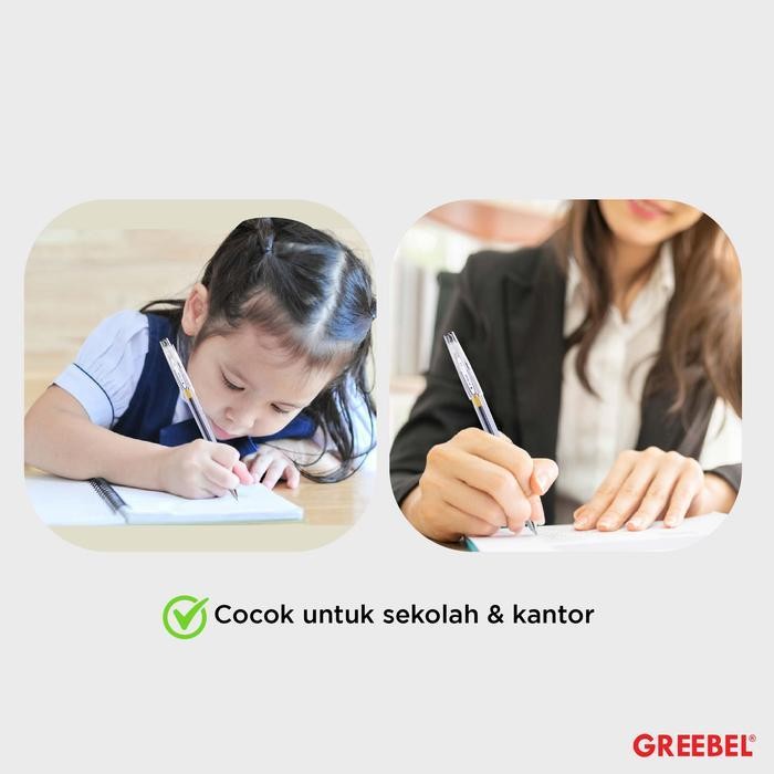 

SWG GREEBEL Gel Pen Pulpen Gel Pena Ballpen (GP-506 HI-TECH 0.3 12 PCS) / Alat Tulis Kantor Sekolah Anak
