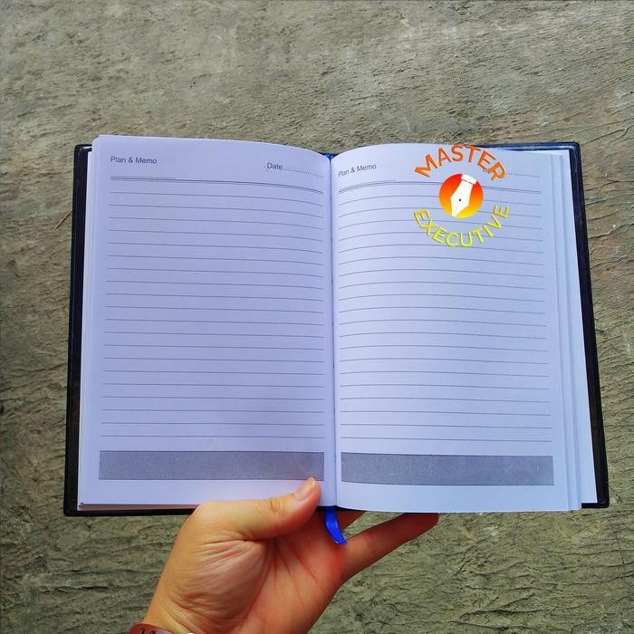 

SWG Erica Agenda Cover Polos Tipis Hitam Black / Planner