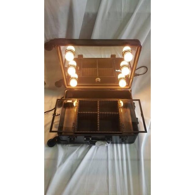 Beauty Case / Tempat Makeup Kotak Kosmetik Lampu