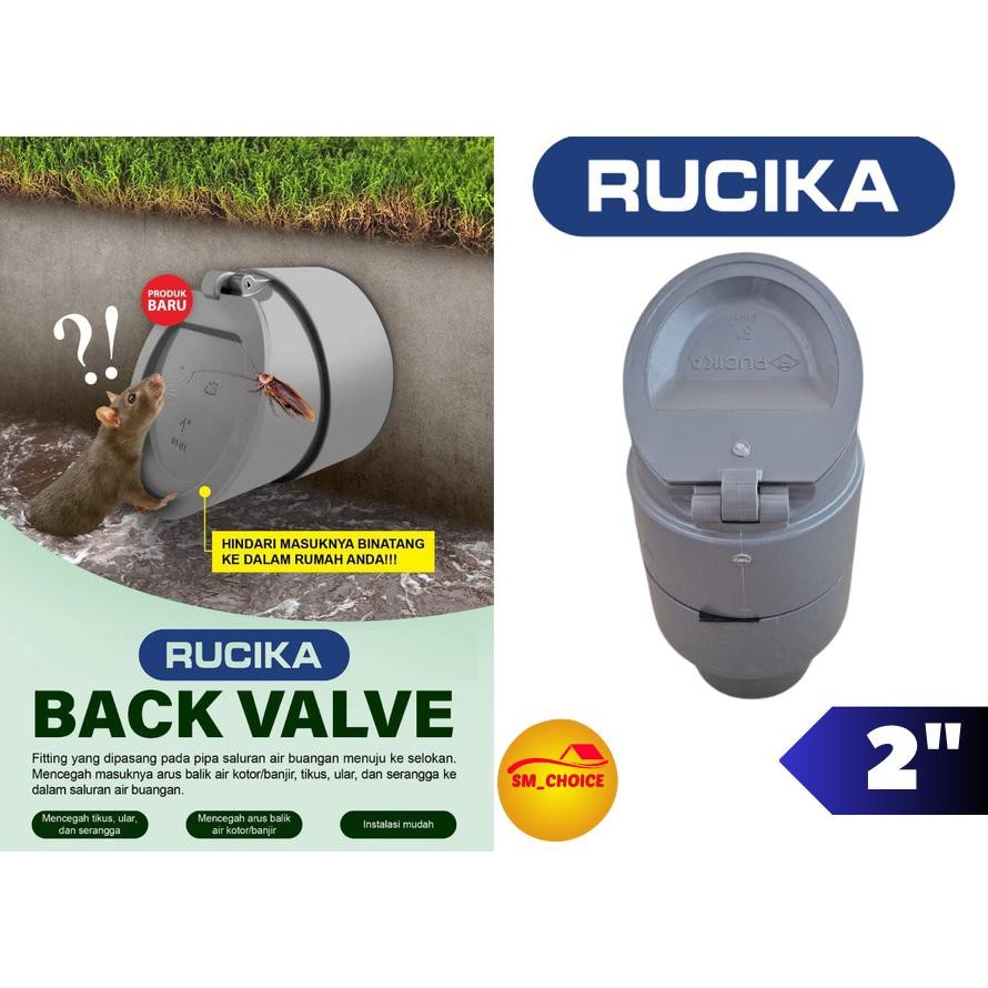 Back Flow Valve 2" TUTUP ANTITIKUS RUCIKA 2 Inch Back Flow 2" RUCIKA
