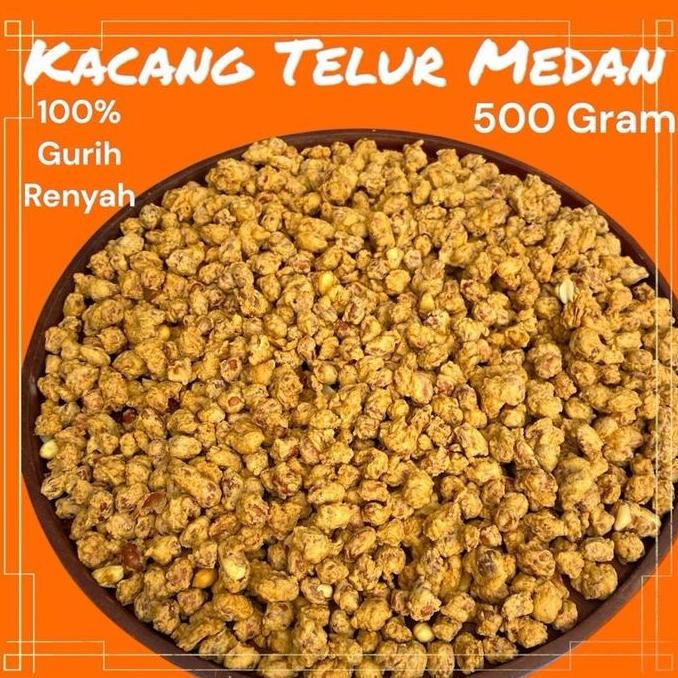 

Produk Baru!! Kacang Telur Medan Special 250g / 500g / 1Kg Snack Renyah Asli