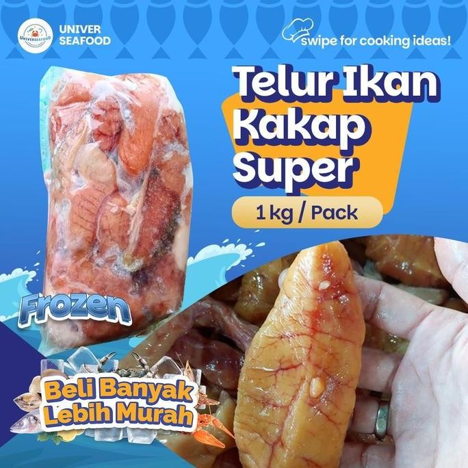 

Produk Baru!! Telur Ikan Kakap Super 1Kg Frozen Segar Siap Masak