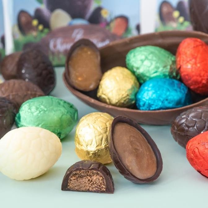 

Produk Baru!! Chocolate Monggo Easter Eggs Cokelat Telur Paskah 12x9gr