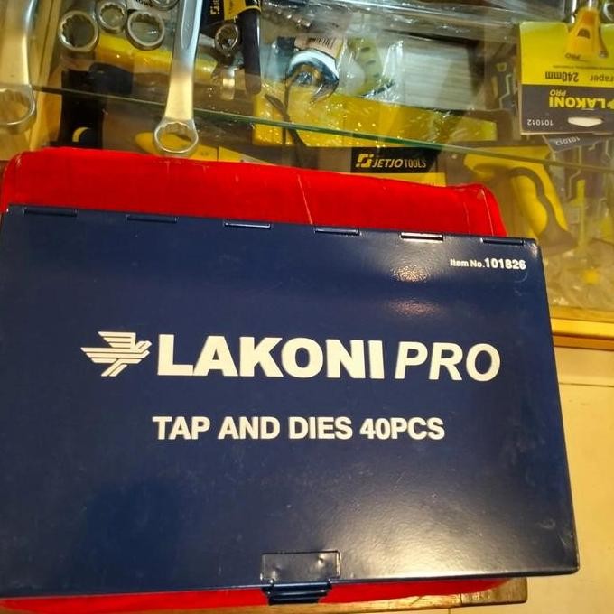 

101826 TAP AND DIES 40 PCS ( ORIGINAL COLOR) LAKONI PRO