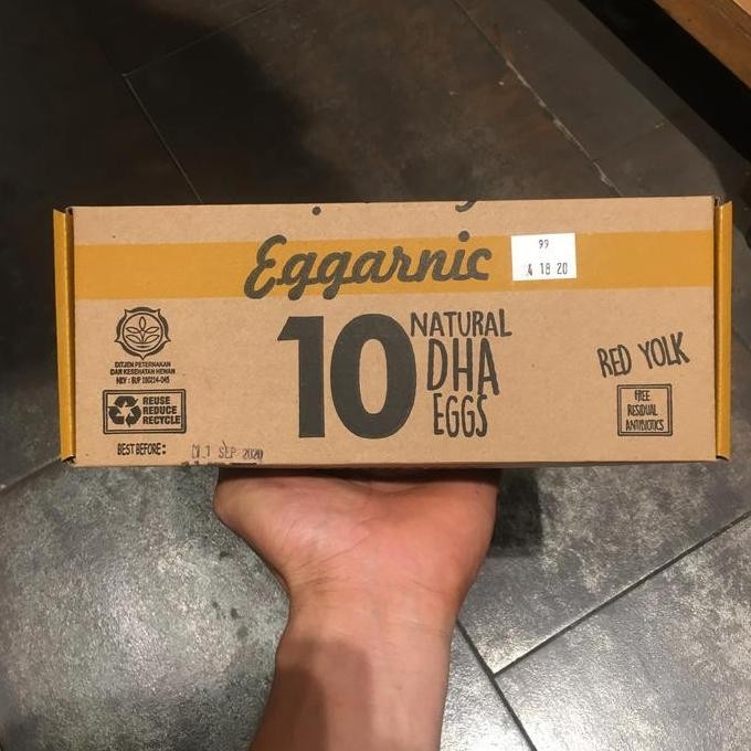

Produk Baru!! Telur Ayam DHA Eggarnic 10 Butir - Ayyomi Telur Organik Natural DHA