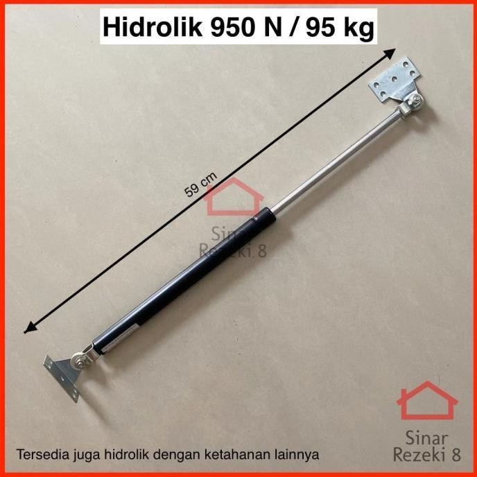 Hidrolik Gas Spring 950N 95 Kg Pintu Ranjang Tempat Tidur Jendela 900N Original Dan Terpercaya
