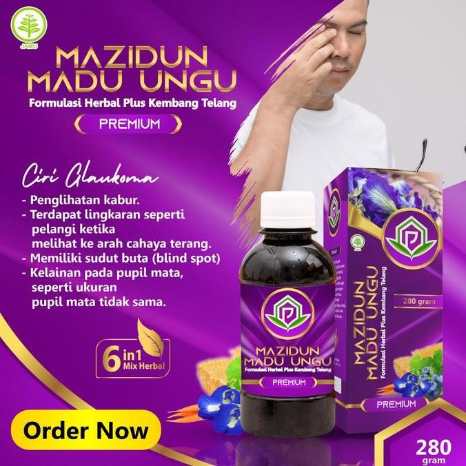 

Madu Ungu Mazidun 350Gr + Kembang Telang Bilberry Atasi Ganguan Mata