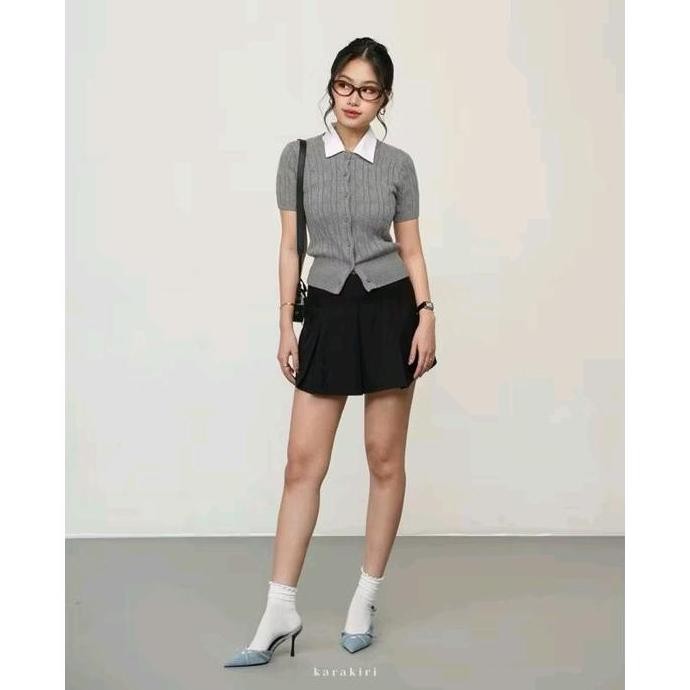 karakiri - Carol Cable Knit Cardigan Shortsleeve