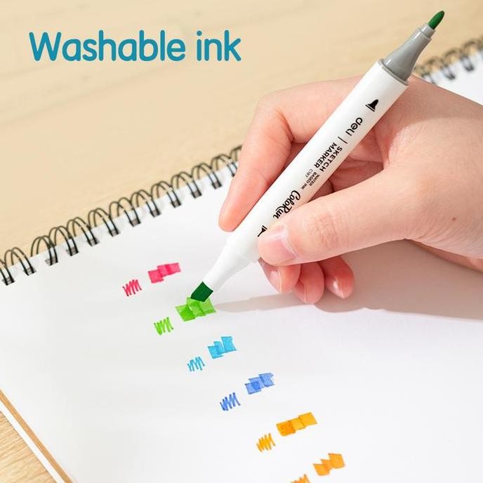

Deli Spidol Warna Dual Tip Sketsa /Water Based Sketch Marker Ec187-60