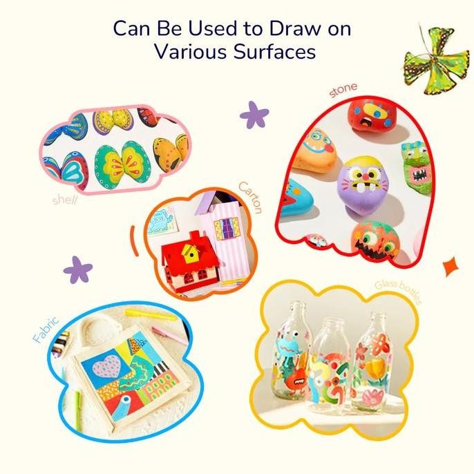 

Mideer Acrylic Markers With Storage Spidol Akrilik Terbaru