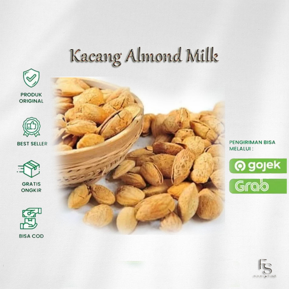 

Kacang Almond Cangkang Rasa Butter Milk 500 gr / Susu Enak dan Sehat/roasted ALMOND CANGKANG RASA SUSU OLEH2 HAJI/UMROH 500gr