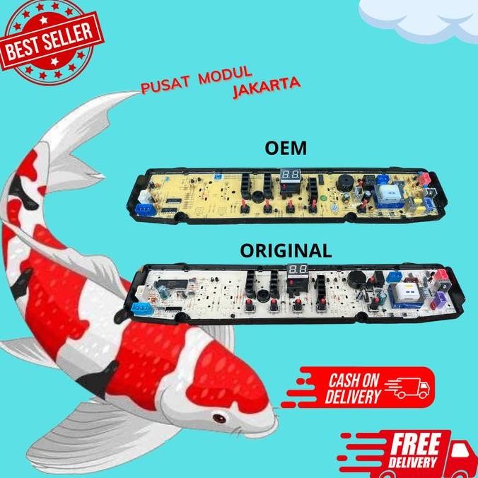 SANKEN QW-S100 modul pcb mesin cuci Top Loading ORIGINAL TERBARU