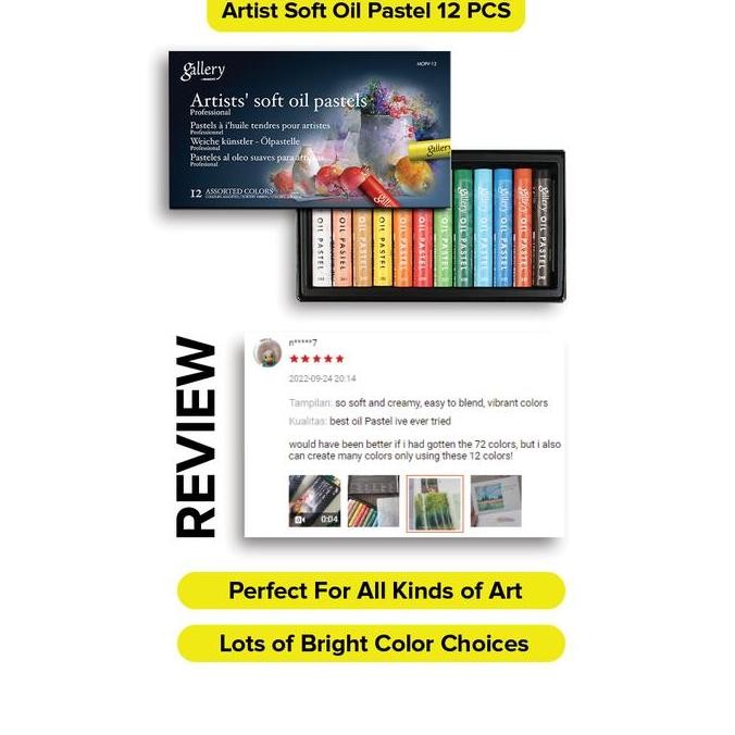 

Mungyo - Artist Soft Oil Pastel/ Crayon Minyak 12 PCS