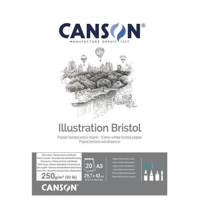 

Sp Canson Bristol A3 Drawing Pad 250 Gsm