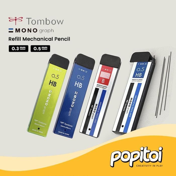 

Sp Tombow Mono Graph R3-Mg R5-Mg Lead Refill Mechanical Pencil 0.3 0.5 Mm Isi Ulang Refil Pensil Mekanik